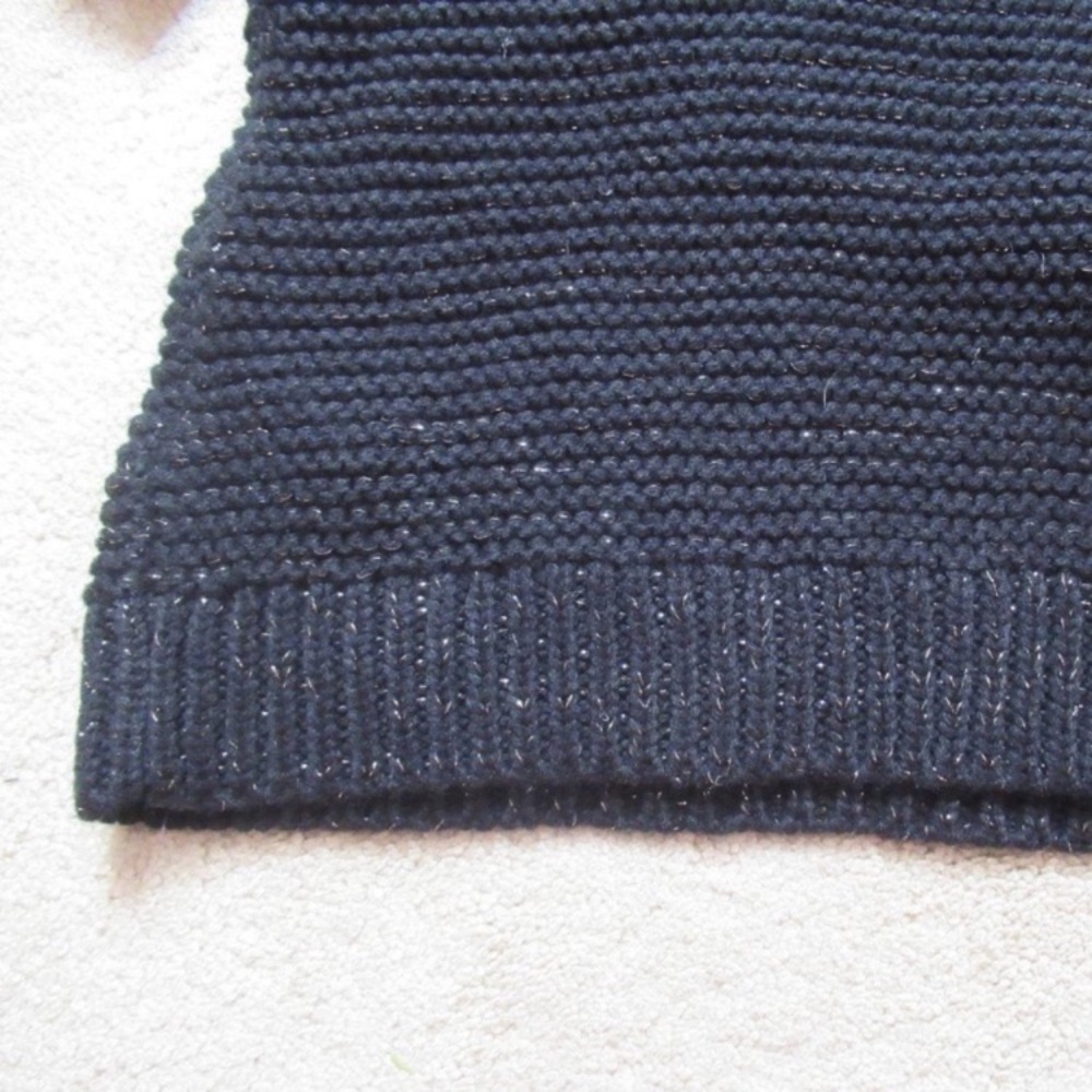 Relisted 6 - 6X sweater dress black w/ shimmer girls small - Picture 8 of 11
